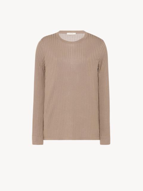 Tシャツ・カットソー [The Row] Keya Top in Silk and Viscose THE ROW | Keyla Cashmere T-shirt | Women | Lane Crawford