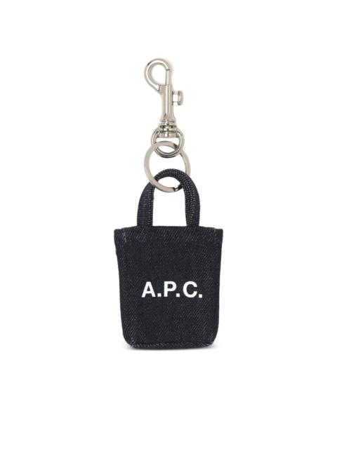 A.P.C. Tote Lou denim keychain