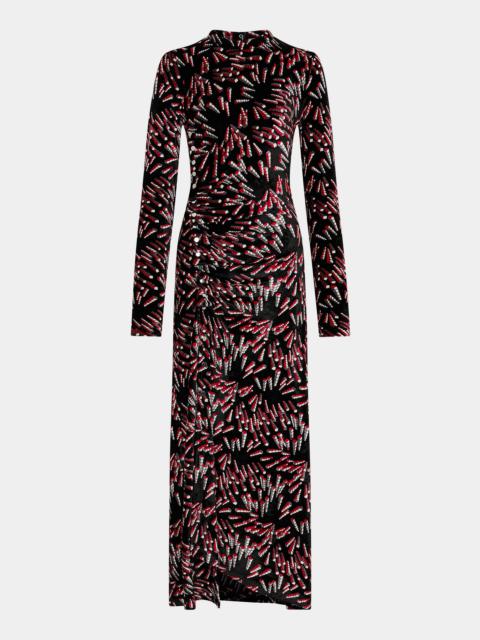 Paco Rabanne PRINTED LONG DRESS IN JERSEY