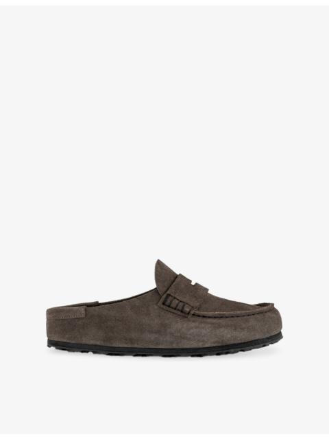 BIRKENSTOCK Naples Wrapped Suede Clogs