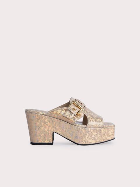 BY FAR Lenka Disco Ball Hologram Leather