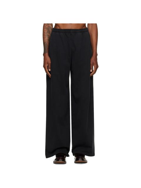 Alexander Wang Black Logo Print Oversized Sweatpants