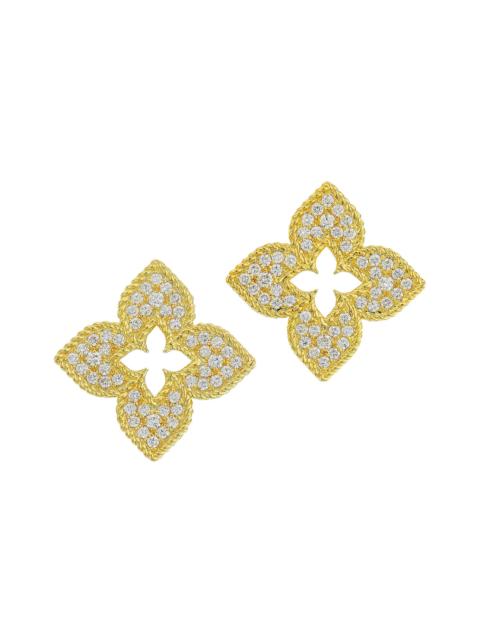 ROBERTO COIN Women's Venetian Princess 18K Yellow Gold & Diamond Stud Earrings - Gold