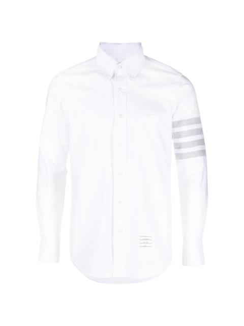 4-Bar stripe cotton shirt