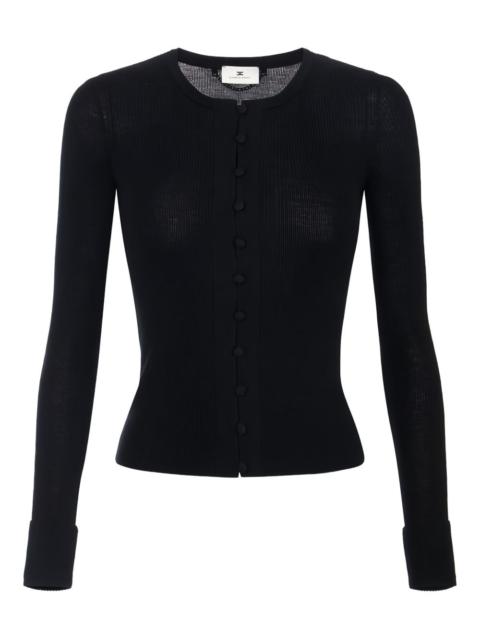 ELISABETTA FRANCHI lettering cardigan