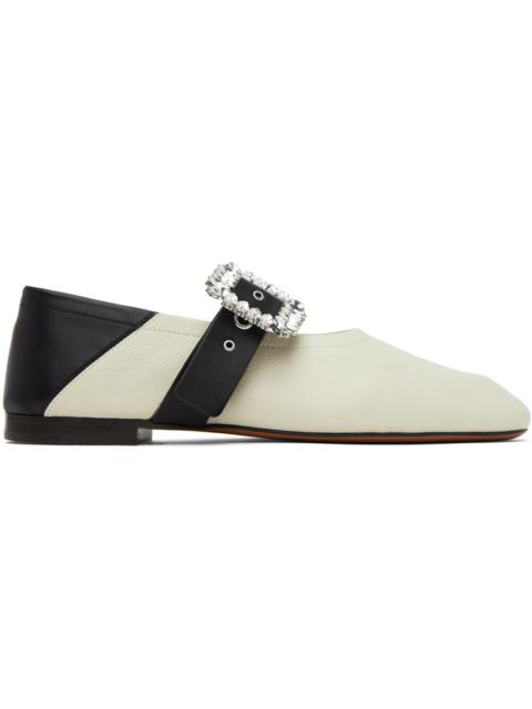 WALES BONNER Off-White Glide Ballerina Flats