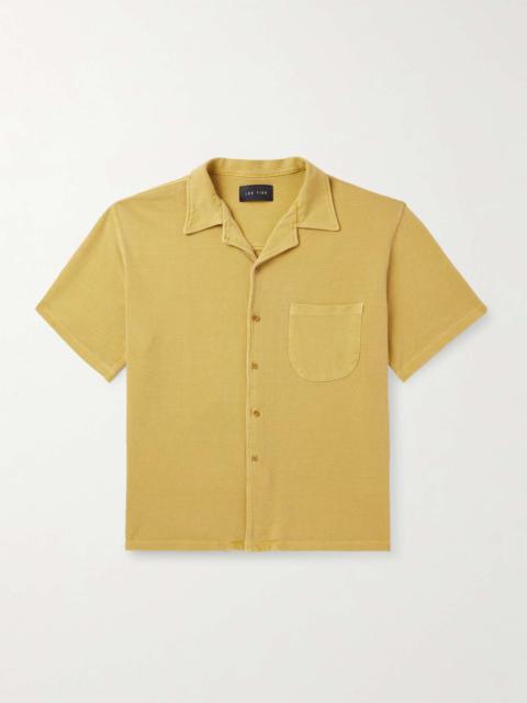 LES TIEN Camp-Collar Cotton-Piqué Shirt