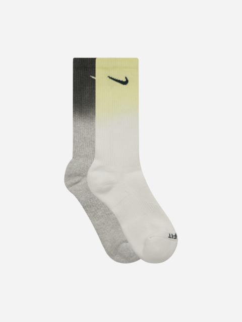 Nike Everyday Plus Cushioned Crew Socks Yellow / Grey / Black