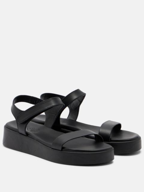 ANCIENT GREEK SANDALS Leather platform sandals