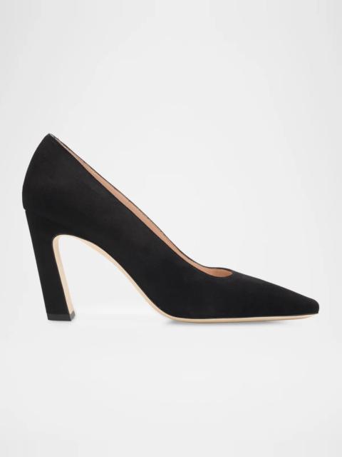 Stuart Weitzman 85mm Stassi Satin Pumps