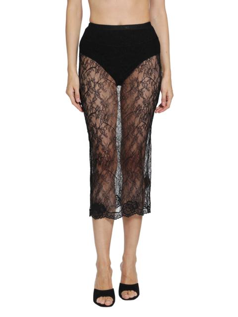 Valentino Lace Midi Skirt