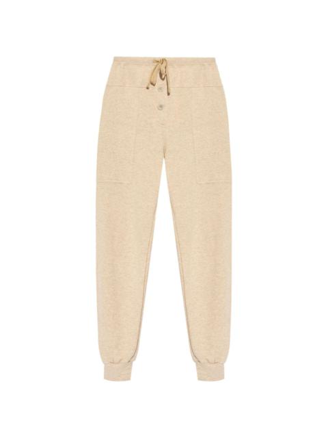 ULLA JOHNSON logo-print cotton track pants