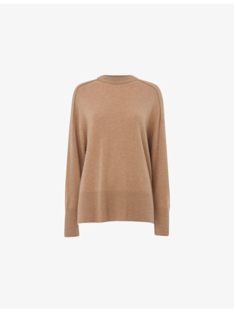 WHISTLES Seam-Detail Relaxed-Fit Cashmere Jumper
