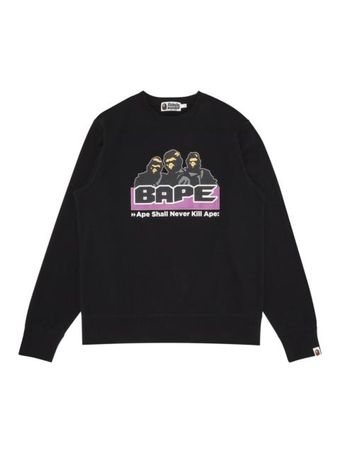 A BATHING APE® GOAT Exclusive BAPE Archive Crewneck In Black