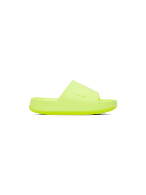 Nike Yellow Calm Slides