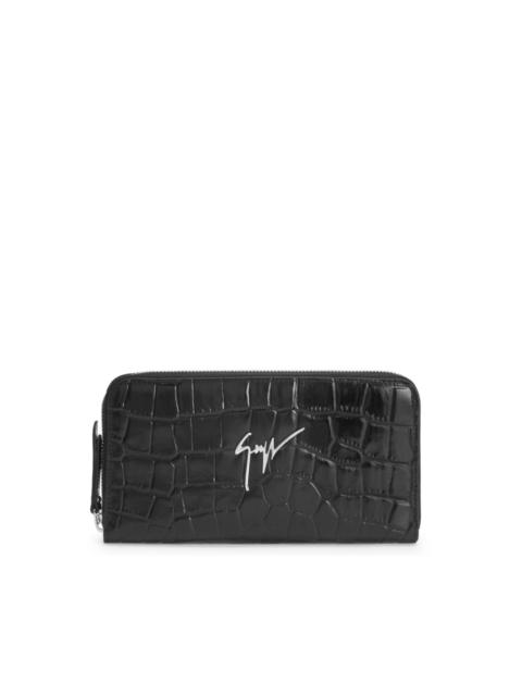 Paula logo-print leather wallet