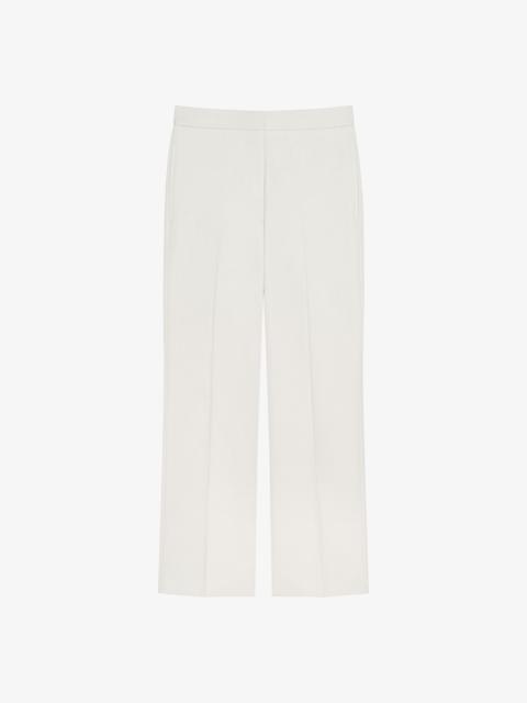 CROPPED FIT TAILORED PANTS IN COTTON