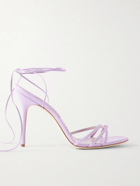 Manolo Blahnik Leva 105 Leather Sandals