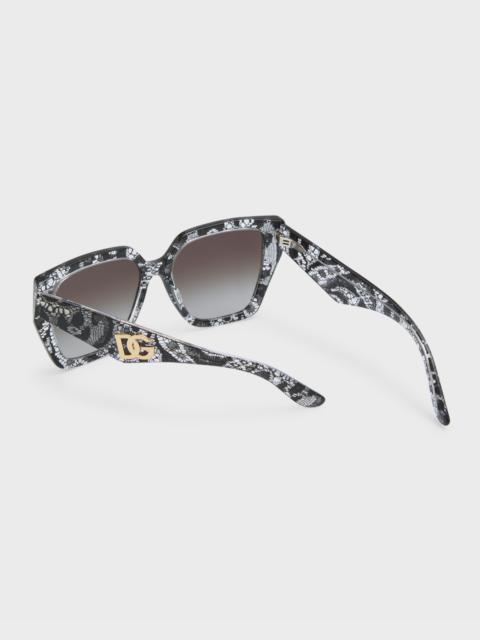 DG Oversized Acetate Cat-Eye Sunglasses