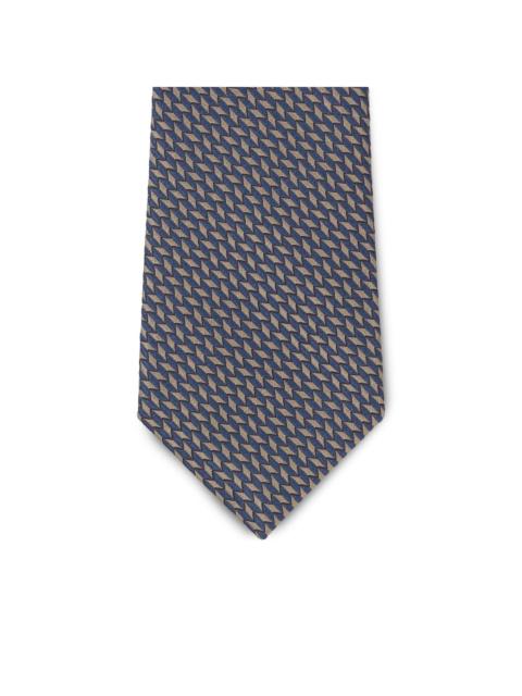 GIORGIO ARMANI geometric-pattern silk tie