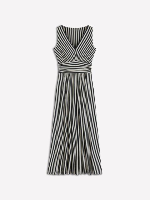 BODEN Elodie Jersey Maxi Dress-Navy and Ivory Stripe