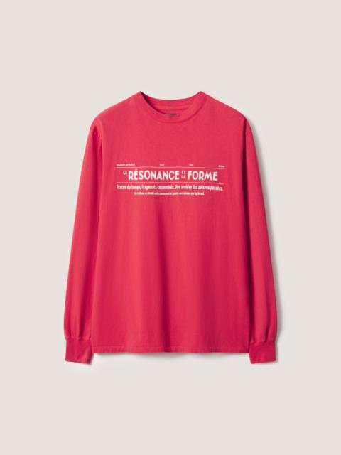 Maison Kitsuné MAISON KITSUNE X KURO FADED RED LONG SLEEVE TEE