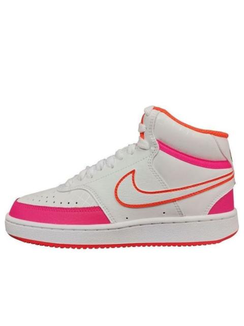 (WMNS) Nike Court Vision Mid Shoes For White/Pink DD8494-181