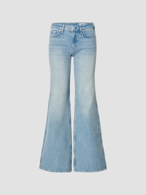 rag & bone Women's Josie Mid-Rise Relaxed Flared Jeans - Tiburon