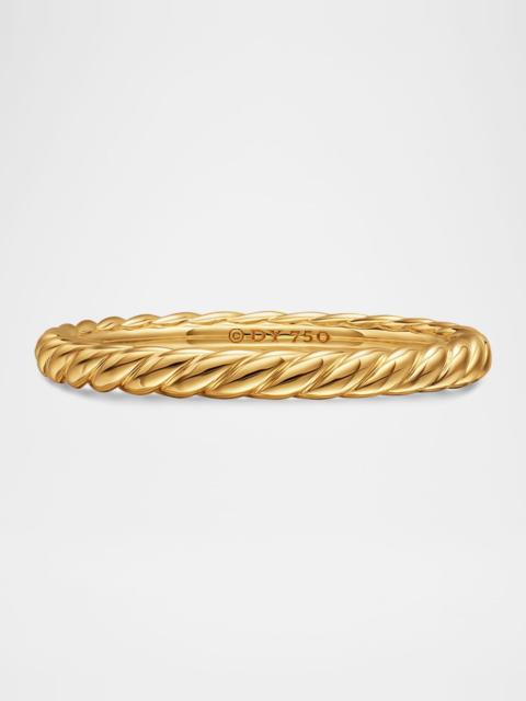 DAVID YURMAN DY Unity Cable Ring in 18K Gold, 2mm