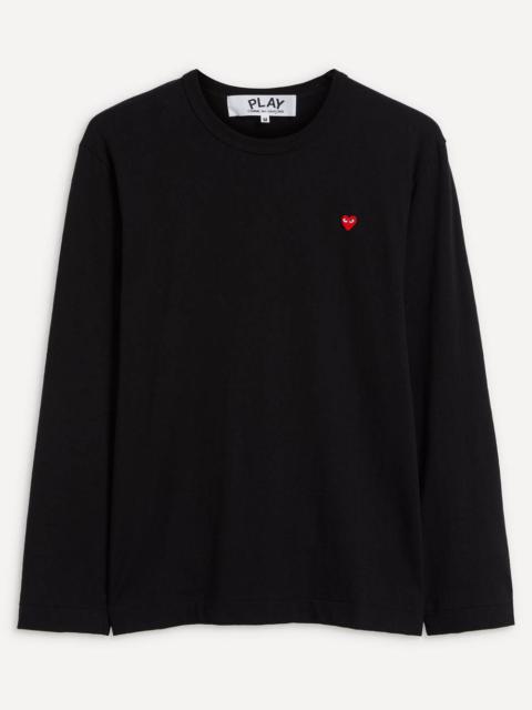 Small Heart Logo Patch Long Sleeve T-Shirt