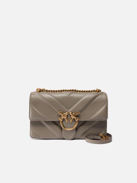 LOVE BAG ONE LIGHT MEDIUM HANDBAG IN CHEVRON NAPPA LEATHER