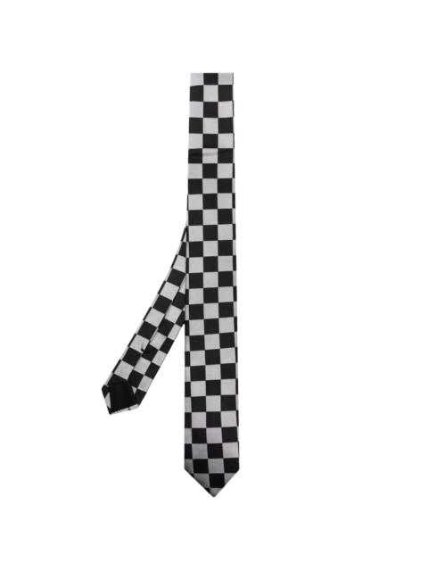 Givenchy check-print silk tie