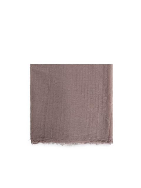 Rick Owens frayed gauze scarf