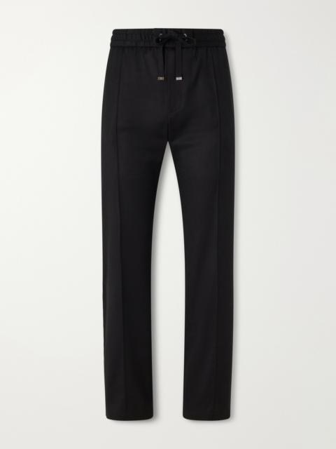 Dolce & Gabbana Sartoriale Straight-Leg Pleated Wool-Blend Trousers