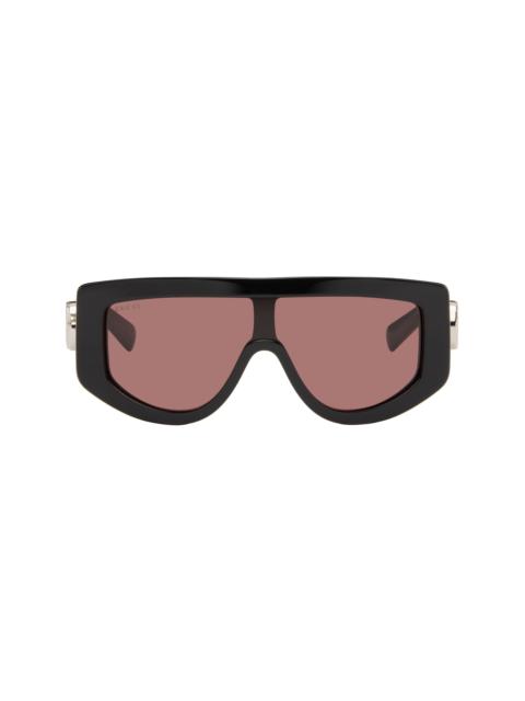 GUCCI Black Rectangular Frame Sunglasses