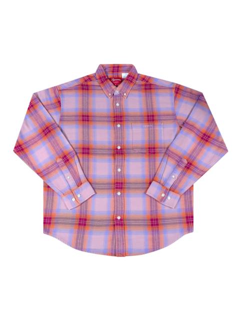 Supreme Supreme Brushed Plaid Flannel Shirt 'Pink'