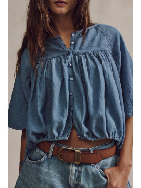 FREE PEOPLE We The Free Marysol Denim Top