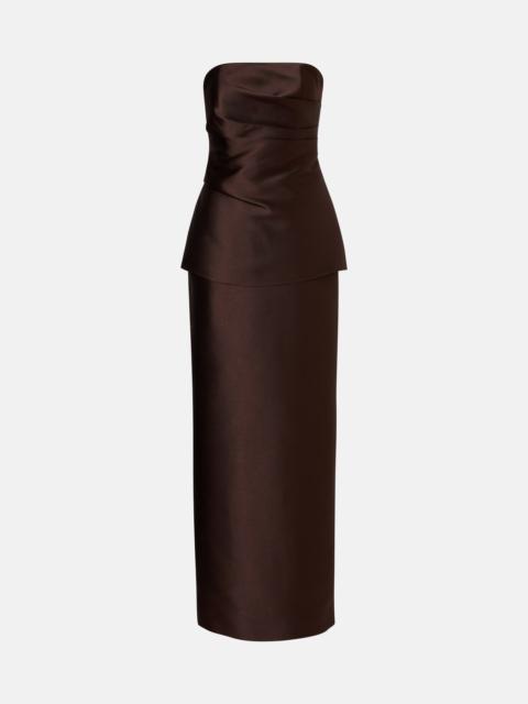 SOLACE LONDON Lucille satin gown