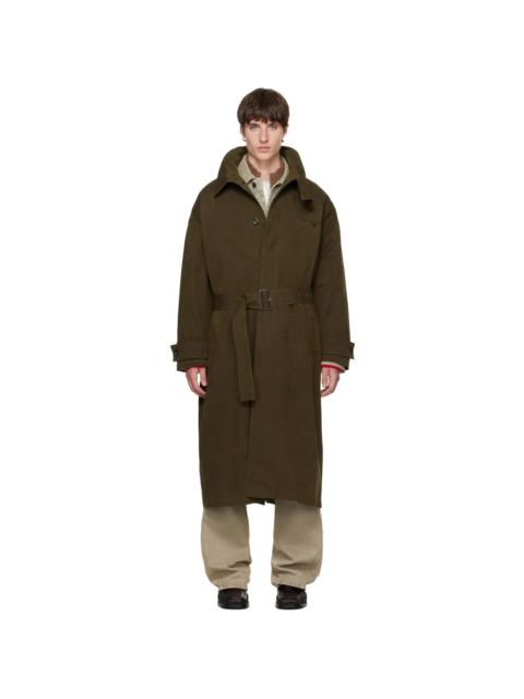 BLUEMARBLE Khaki Funnel Trench Coat