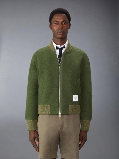 Thom Browne Wool Fleece Bomber Jacket