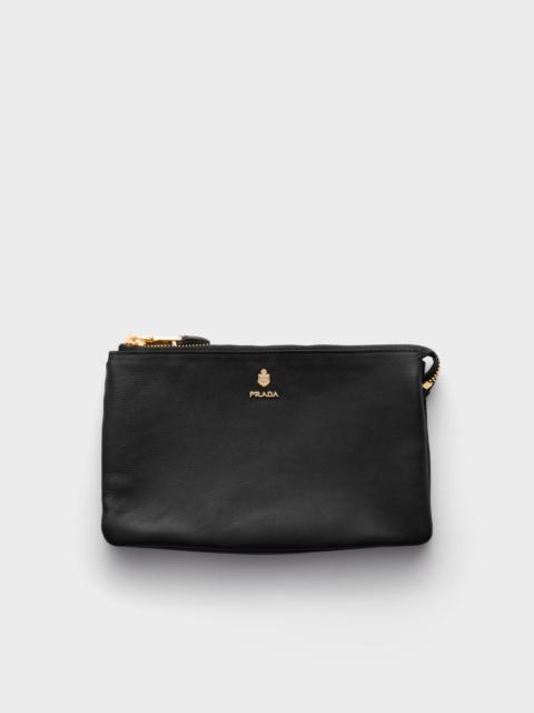 Prada Leather zipper pouch