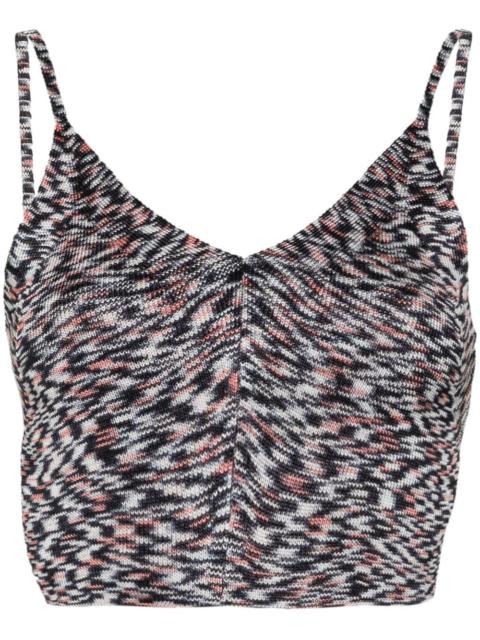 Missoni tied-around cropped top