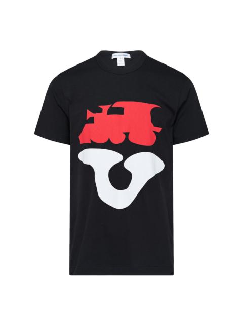 Comme des Garçons SHIRT Abstract Print Crewneck Tee