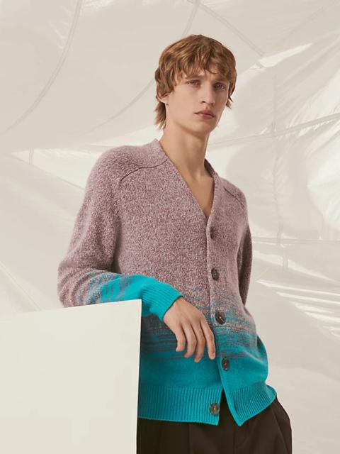 Hermès "Mouline ombre" buttoned cardigan