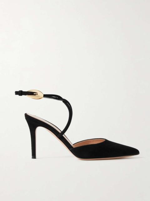 Gianvito Rossi 85 suede pumps Black