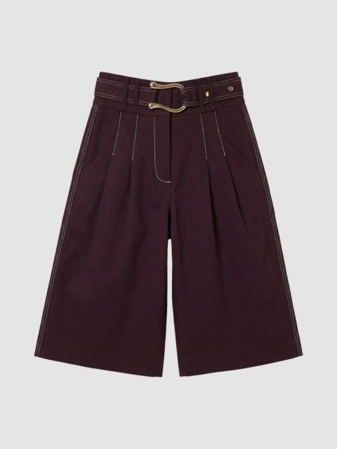 KAREN MILLEN Tailored Top Stitch Detail Bermuda Culotte