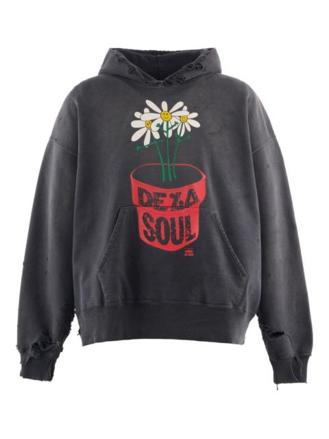 SAINT M×××××× x De La Soul distressed graphic hoodie