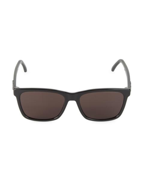 SAINT LAURENT Men's 56MM Square Sunglasses - Black