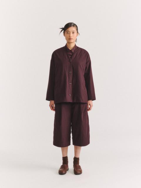CASEY/CASEY JULIANE JACKET - CHALK POPLIN - EBONY