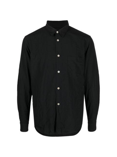 Comme des Garçons Homme Plus crinkled-finish button-down shirt